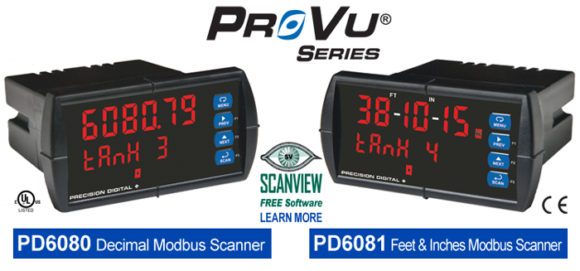 Precision Digital PD6080/PD6081 ProVu Modbus® Scanners - Process ...