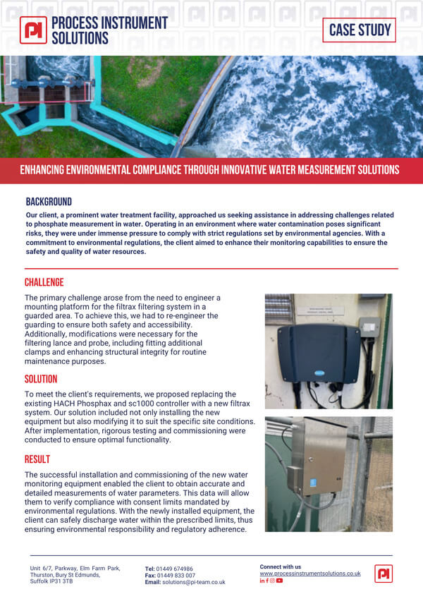 Enhancing Environmental Compliance through Innovative Water Measurement Solutions